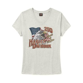 Women's 250th Liberty Eagle V Neck Tee