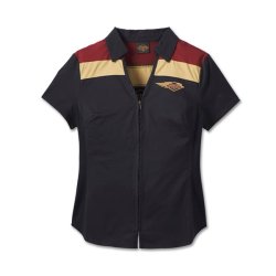 120th Anniversary Elemental Women's  Zip Front Shirt - Colorblocked 