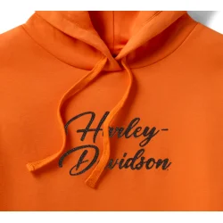 Essential Bling Pullover Hoodie - Harley Orange