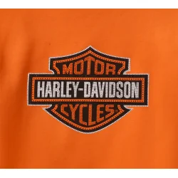 Essential Bling Pullover Hoodie - Harley Orange