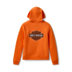 Essential Bling Pullover Hoodie - Harley Orange