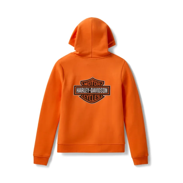Essential Bling Pullover Hoodie - Harley Orange