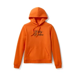 Essential Bling Pullover Hoodie - Harley Orange