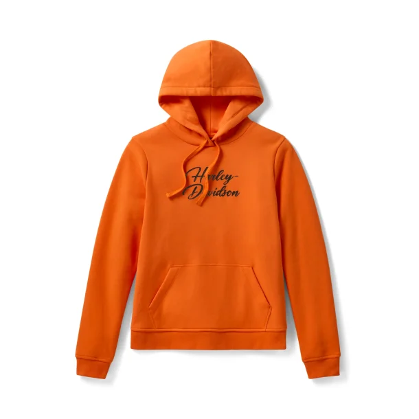 Essential Bling Pullover Hoodie - Harley Orange