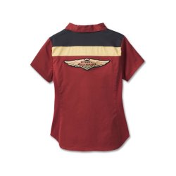 120th Anniversary Elemental Ladies Zip Front Shirt - Colorblocked 