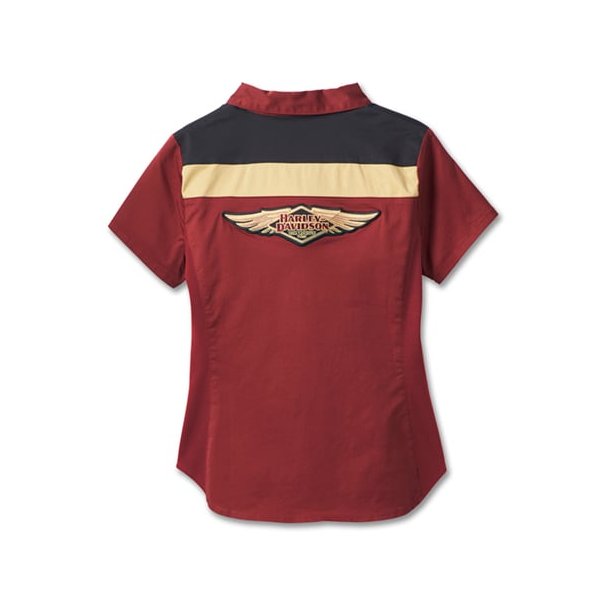 120th Anniversary Elemental Ladies Zip Front Shirt - Colorblocked 