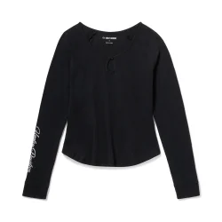 Essential Bling Keyhole Henley 