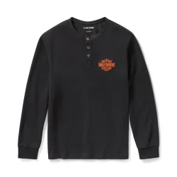 Men's Racer Font Henley