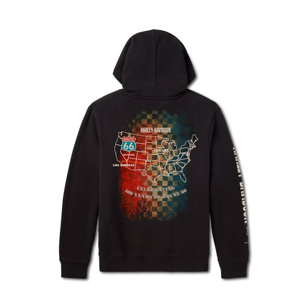 H-D Route 66 Anniversary Full Zip Fleece Hoodie