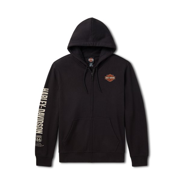 H-D Route 66 Anniversary Full Zip Fleece Hoodie