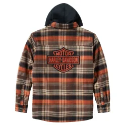 Bar &amp; Shield Hooded Shirt Jacket 