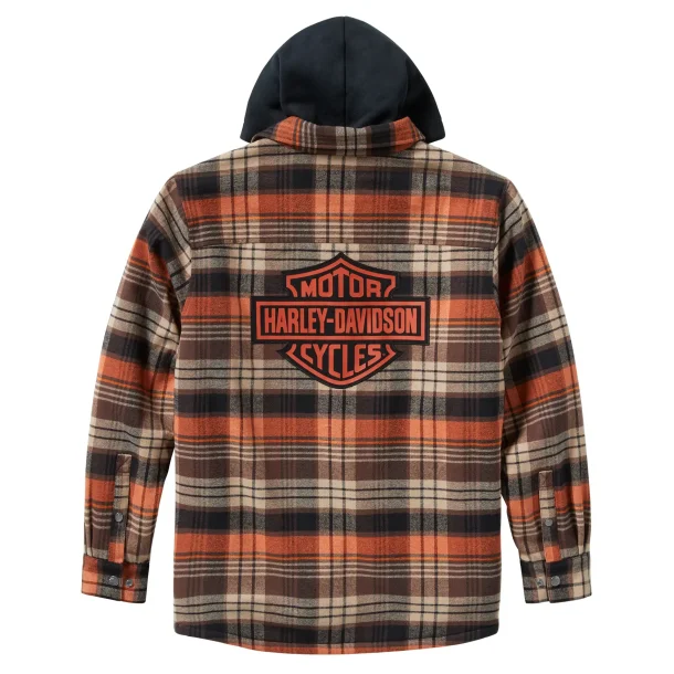 Bar &amp; Shield Hooded Shirt Jacket 