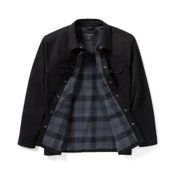 Racer Font Solid Shirt Jacket