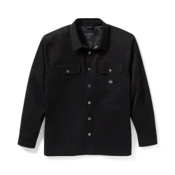 Racer Font Solid Shirt Jacket
