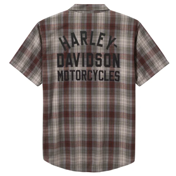 Racer Font Yarn Plaid Shirt