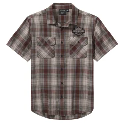 Racer Font Yarn Plaid Shirt