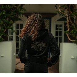 Velour Zip Hoodie - Ladies