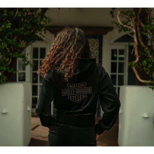 Velour Zip Hoodie - Ladies