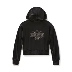 Velour Zip Hoodie - Ladies