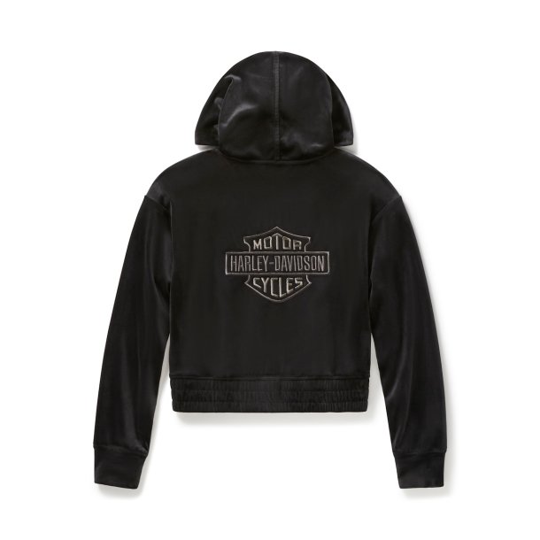 Velour Zip Hoodie - Ladies