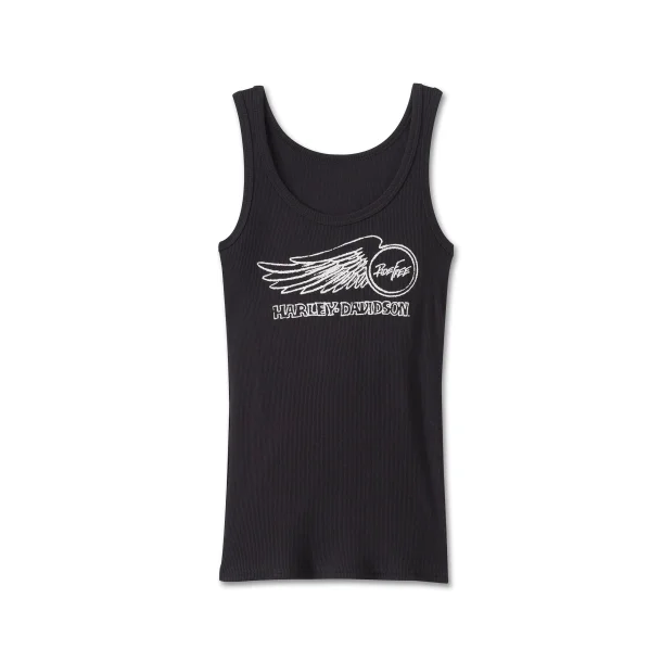 Women's Willie G Winged Wheel Stretch Rib Tank 