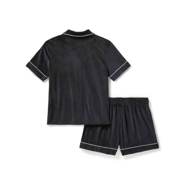 Velour Pajama Short Set