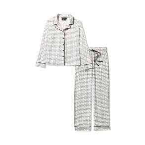 H-D Button Front Pajama Set