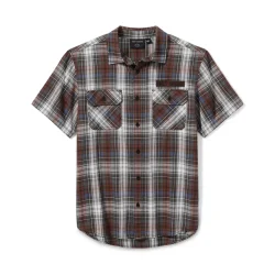  Block Font Yarn Dyed Plaid Shirt