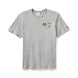 Champion x Harley-Davidson Fanatic Tee - Grey Heather &amp; Dark Green