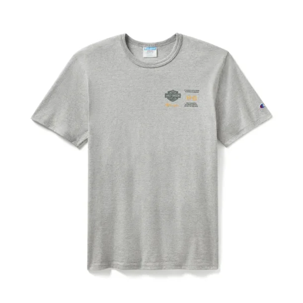 Champion x Harley-Davidson Fanatic Tee - Grey Heather &amp; Dark Green