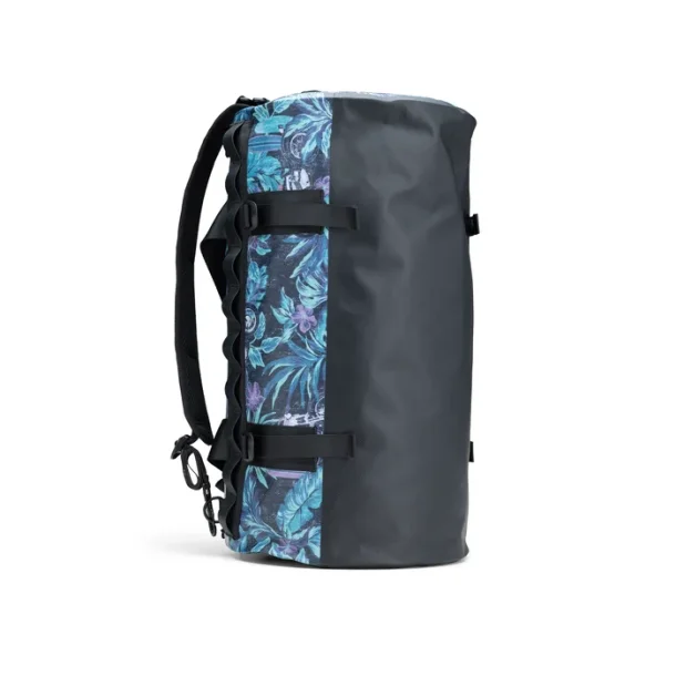 Harley-Davidson x Reyn Spooner Hawaiian Waterproof Duffel Bag - Black/blue