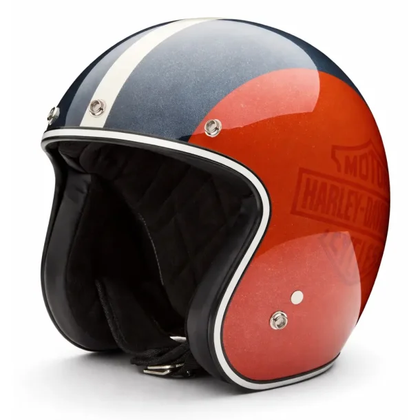 Open Face Helmet Ace C02 ECE black/orange
