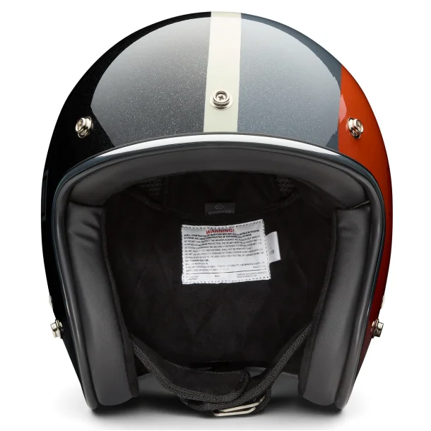 Open Face Helmet Ace C02 ECE black/orange