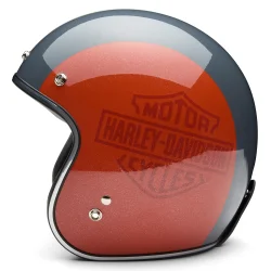 Open Face Helmet Ace C02 ECE black/orange