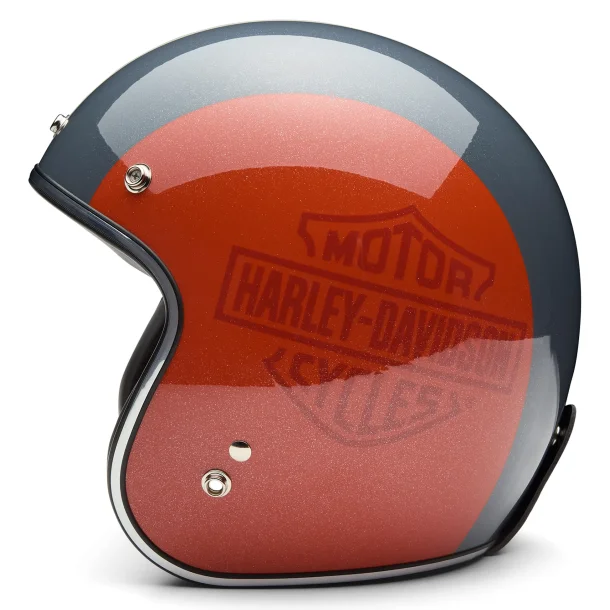 Open Face Helmet Ace C02 ECE black/orange