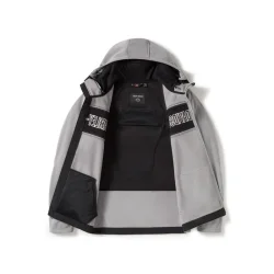 Hooded Riding Fleece - Billiard Grey &amp; Harley Black