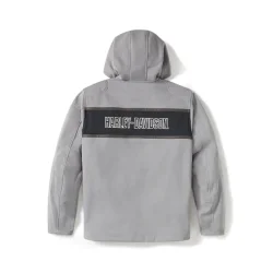 Hooded Riding Fleece - Billiard Grey &amp; Harley Black