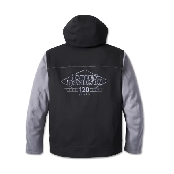 Men's 120th Anniversary Deflector Riding Fleece - Black &amp; Quiet Shade