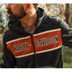 Men�s H-D Trenton Deflector 2.0 Hooded Riding Fleece