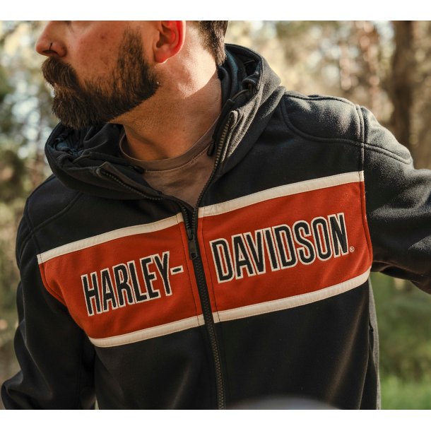 Men�s H-D Trenton Deflector 2.0 Hooded Riding Fleece