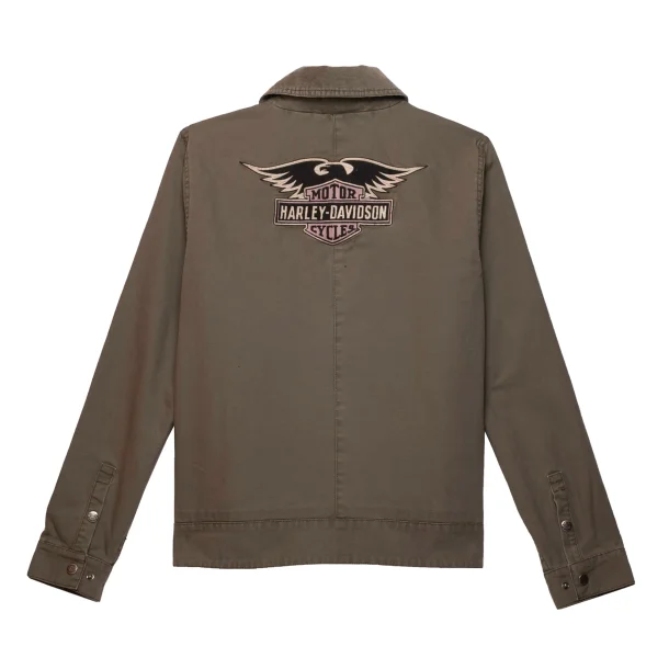 Women's Canvas Jacket - Olive