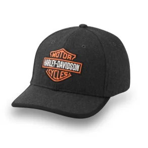 Bar & Shield Wool Strapback Cap