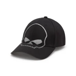 Willie G Skull Reflective Stretch Basbeall Cap