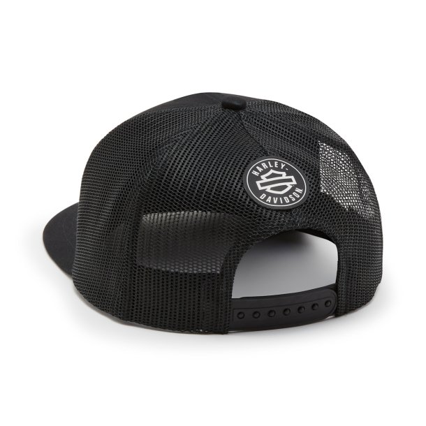 Logo Colorblock Adjustable Trucker Cap