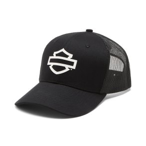 Logo Colorblock Adjustable Trucker Cap