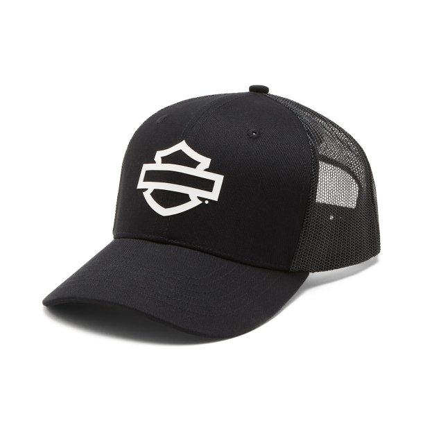 Logo Colorblock Adjustable Trucker Cap