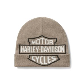 Oversized B&S Beanie - Tan