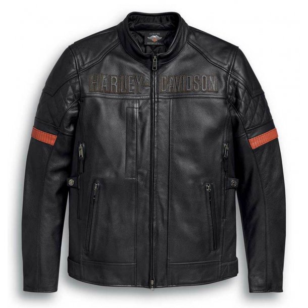 Men's Vanocker Waterproof Triple Vent Leather Jacket