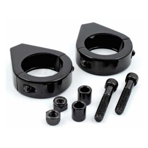 SMOOTH EDGE FORK MOUNT CLAMP KIT - 39MM - BLACK