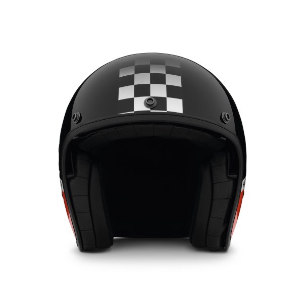 HELMET-APREX SUN SHIELD 3/4 BLACK/ORANGE ECE